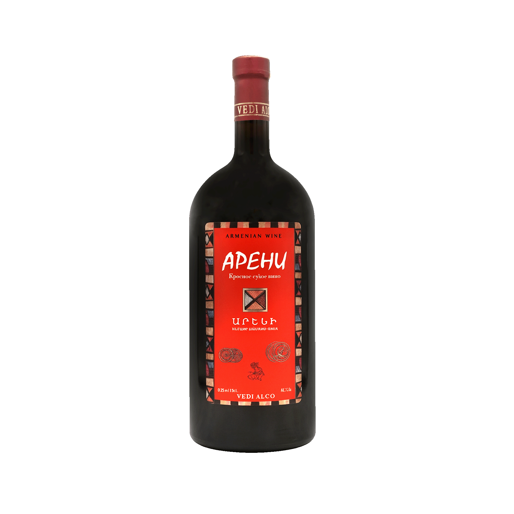 Գինի «Վեդի Ալկո» Արենի, կարմիր անապակ 1.5լ