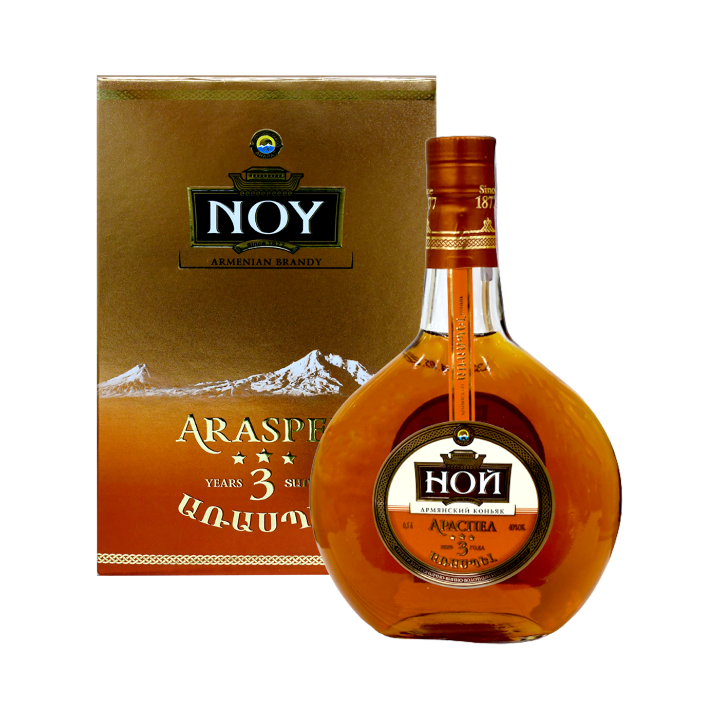 Կոնյակ «Առասպել» 3տ տուփով 0.5լ