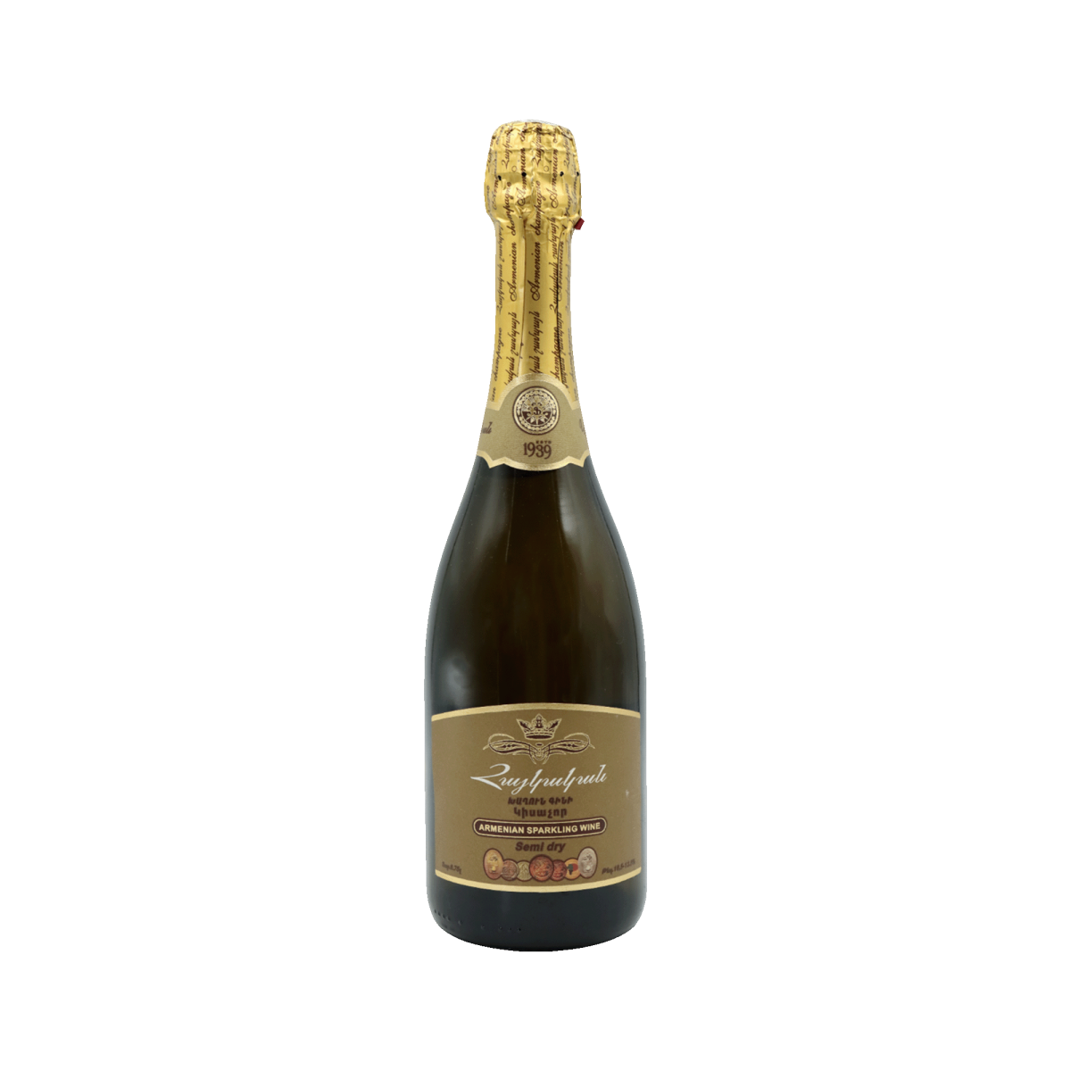 Armenian Sparkling wine "Armenian" 1939 semidry 0.75l