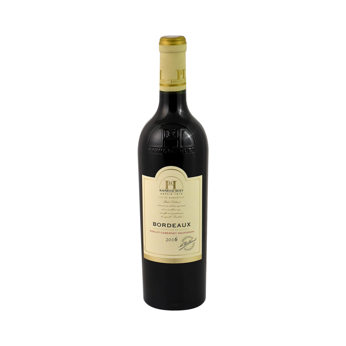 RAYMOND HUET Wine "Raymond Huet" Bordeaux Merlot-Cabernet Sauvignon, red dry 0.75l
