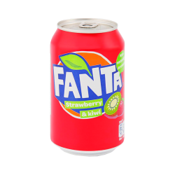 Carbonated drink "Fanta" strawberry and kiwi (can) 330ml