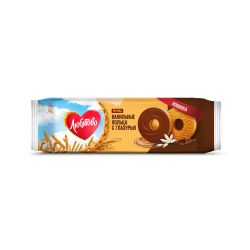 Cookies-rings "Lyubyatovo" vanilla, glazed 190g